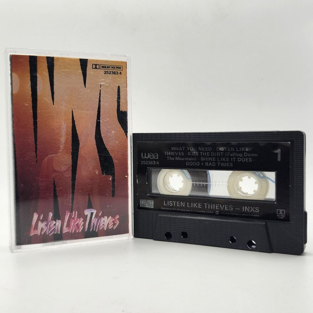 INXS Listen Like Thieves Cassette 1985 Wea Records 252363-4 Australia Import